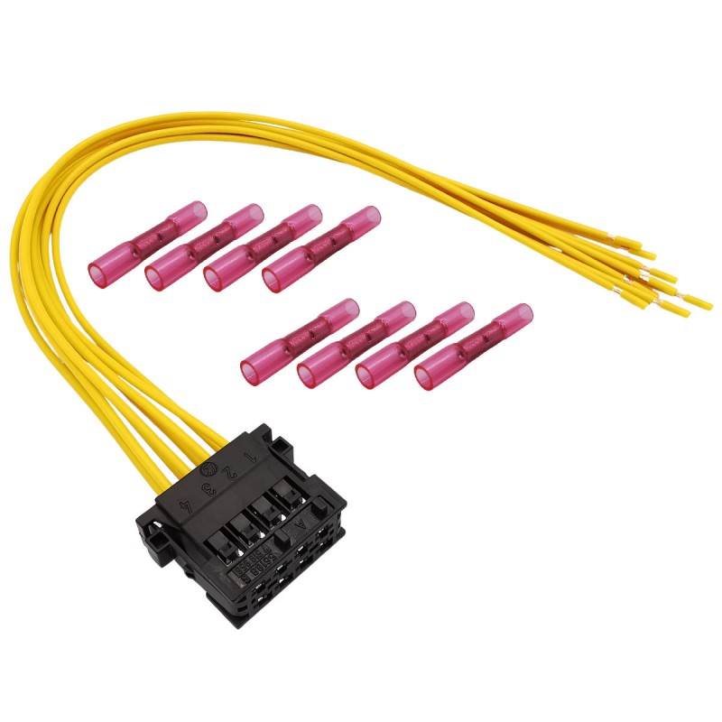 BMW E46 8-pin tail light connector repair kit with wires