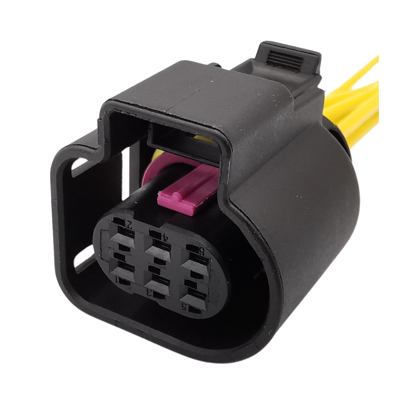 Renault Dodge Fiat 6-pin throttle/oxygen sensor connector with wires Renault Dodge Fiat 6-pin throttle/oxygen sensor connector with wires