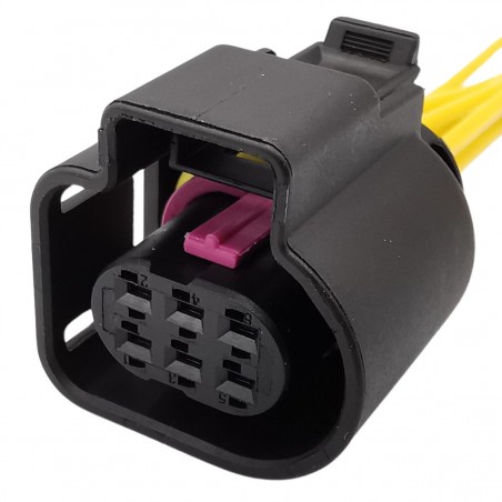 Renault Dodge Fiat 6-pin throttle/oxygen sensor connector with wires