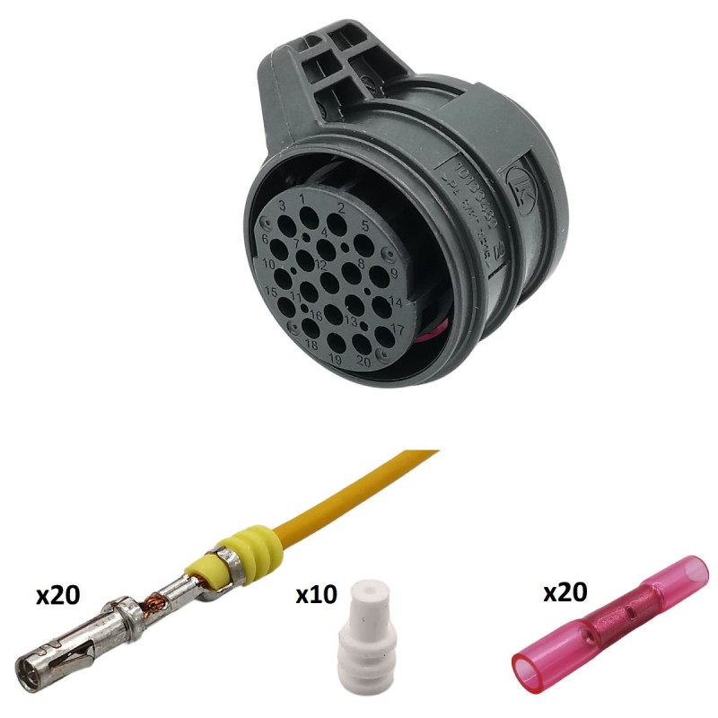 Zestaw naprawczy wiązki skrzyni biegów DSG, wtyczka 1J0927320 20PIN Zestaw naprawczy wiązki skrzyni biegów DSG, wtyczka 1J0927320 20PIN