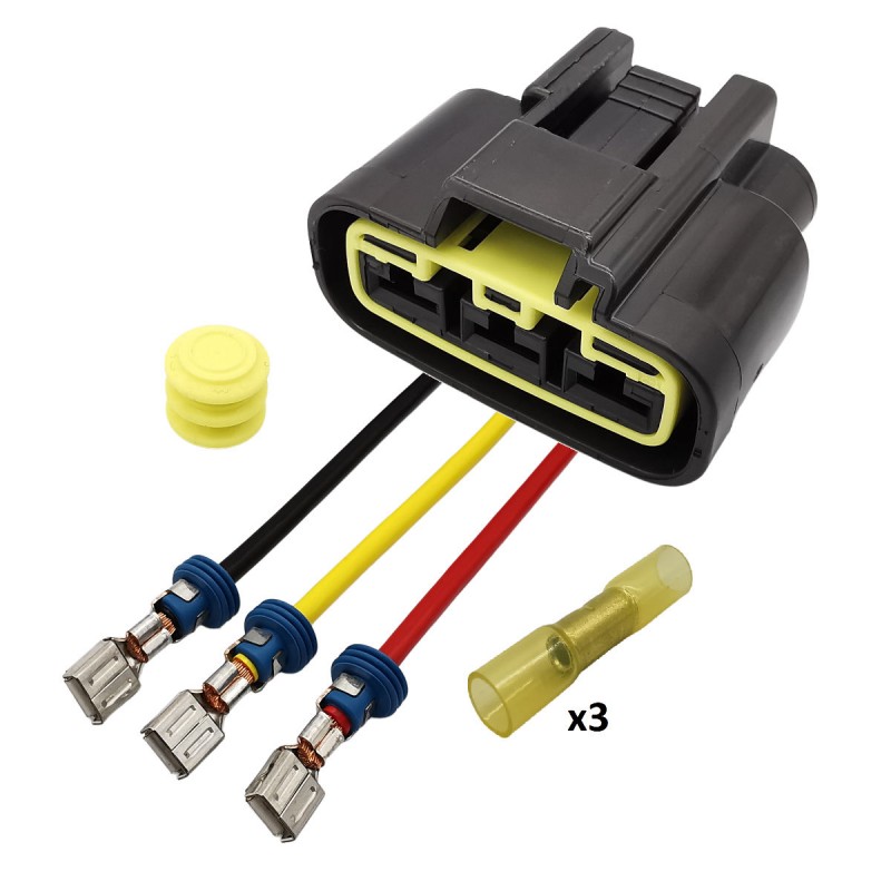 Zestaw naprawczy wiązki regulatora napięcia FH08AA, FH012AA, FH020AA, SH775, SH847 - czarna wtyczka Zestaw naprawczy wiązki regulatora napięcia FH08AA, FH012AA, FH020AA, SH775, SH847 - czarna wtyczka