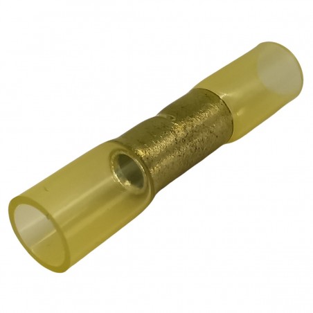 Crimpseal II yellow heat shrink butt connector with glue 10pcs.