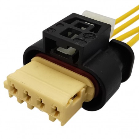 BMW 4-pin mass air flow sensor connector repair kit with wires