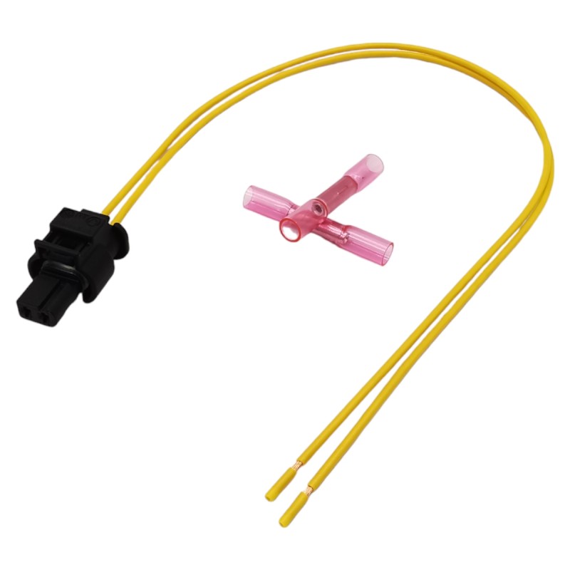 BMW 2-pin exhaust gas temperature sensor connector with wires BMW 2-pin exhaust gas temperature sensor connector with wires