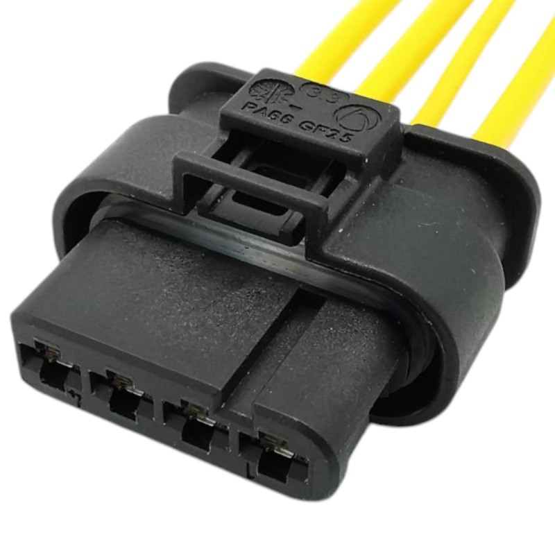 Wtyczka kostka silnika przednich wycieraczek BMW 4pin z kablami 9142105 Wtyczka kostka silnika przednich wycieraczek BMW 4pin z kablami 9142105