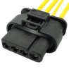 BMW 4-pin front wiper motor connector with wires 9142105 BMW 4-pin front wiper motor connector with wires 9142105