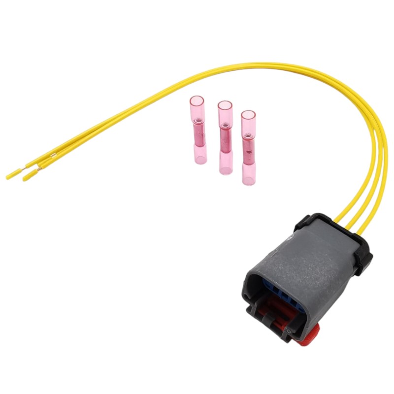 Jeep 3-pin exhaust/oil pressure sensor connector with wires Jeep 3-pin exhaust/oil pressure sensor connector with wires