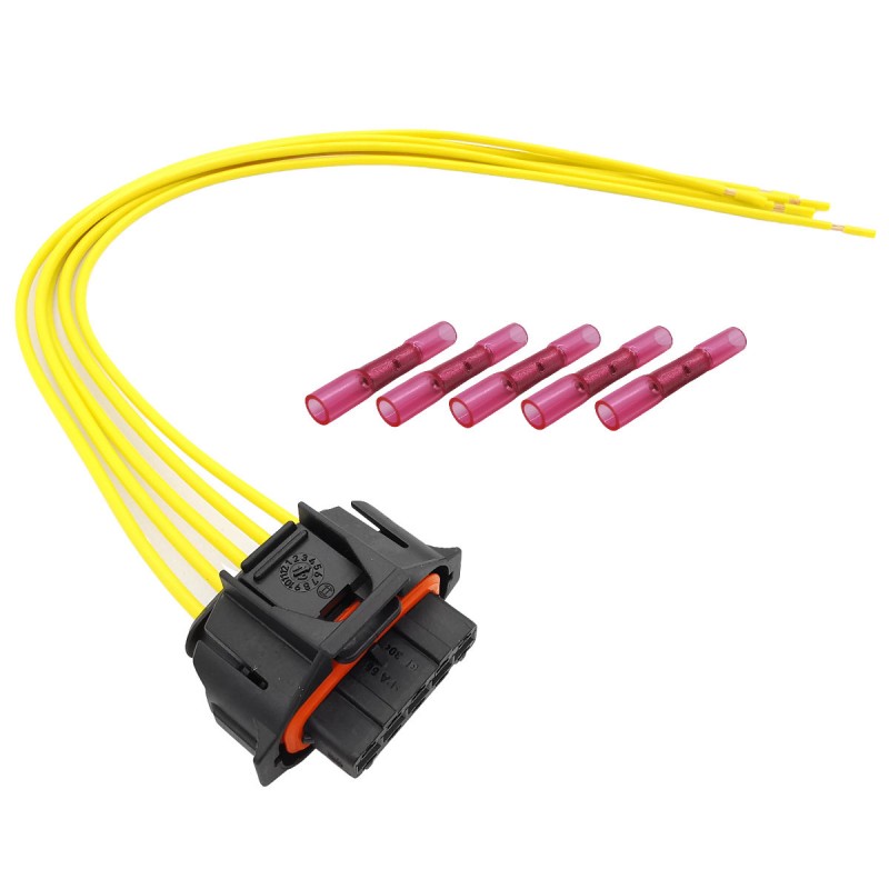 Alfa Fiat Hyundai Kia Opel 5-pin HFM5 mass air flow sensor connector with wires