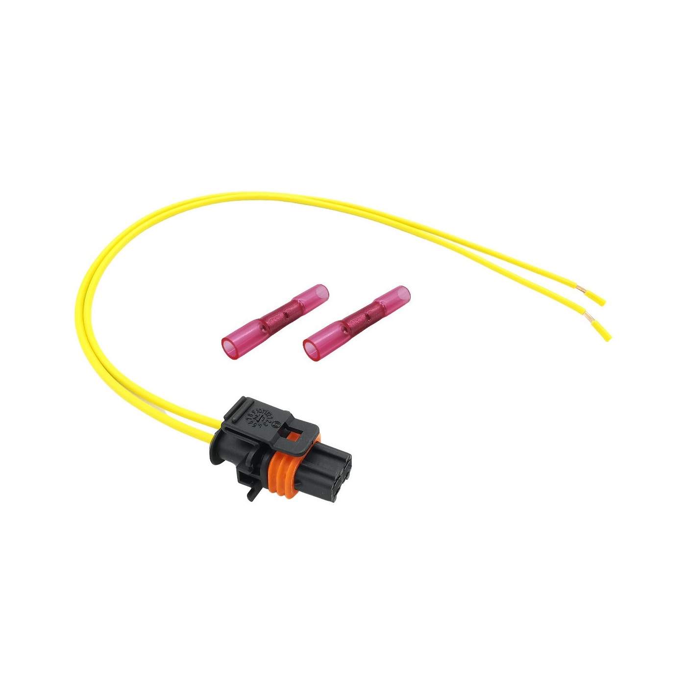 Wtyczka kostka wtryskiwacza Citroen Fiat Ford Peugeot Renault 2pin z kablami Wtyczka kostka wtryskiwacza Citroen Fiat Ford Peugeot Renault 2pin z kablami