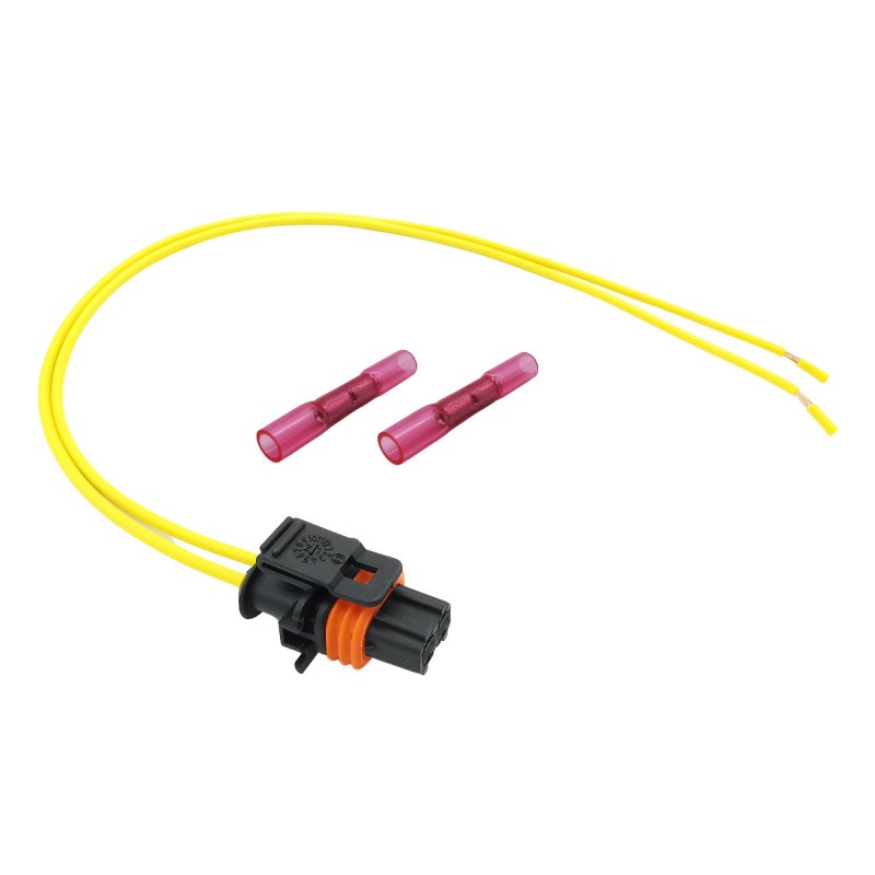 Wtyczka kostka wtryskiwacza Citroen Fiat Ford Peugeot Renault 2pin z kablami Wtyczka kostka wtryskiwacza Citroen Fiat Ford Peugeot Renault 2pin z kablami