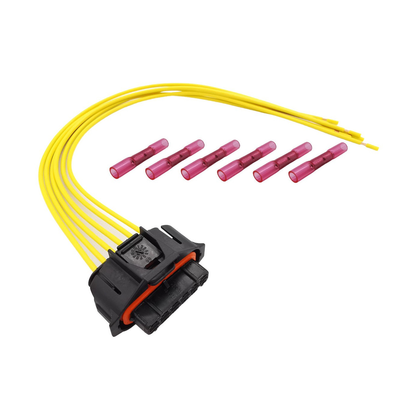 Alfa Fiat Opel Saab 6-pin ignition coil connector with wires