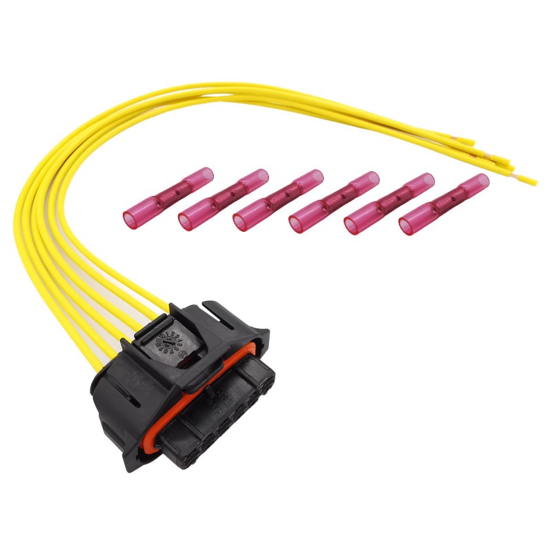 Alfa Fiat Opel Saab 6-pin ignition coil connector with wires