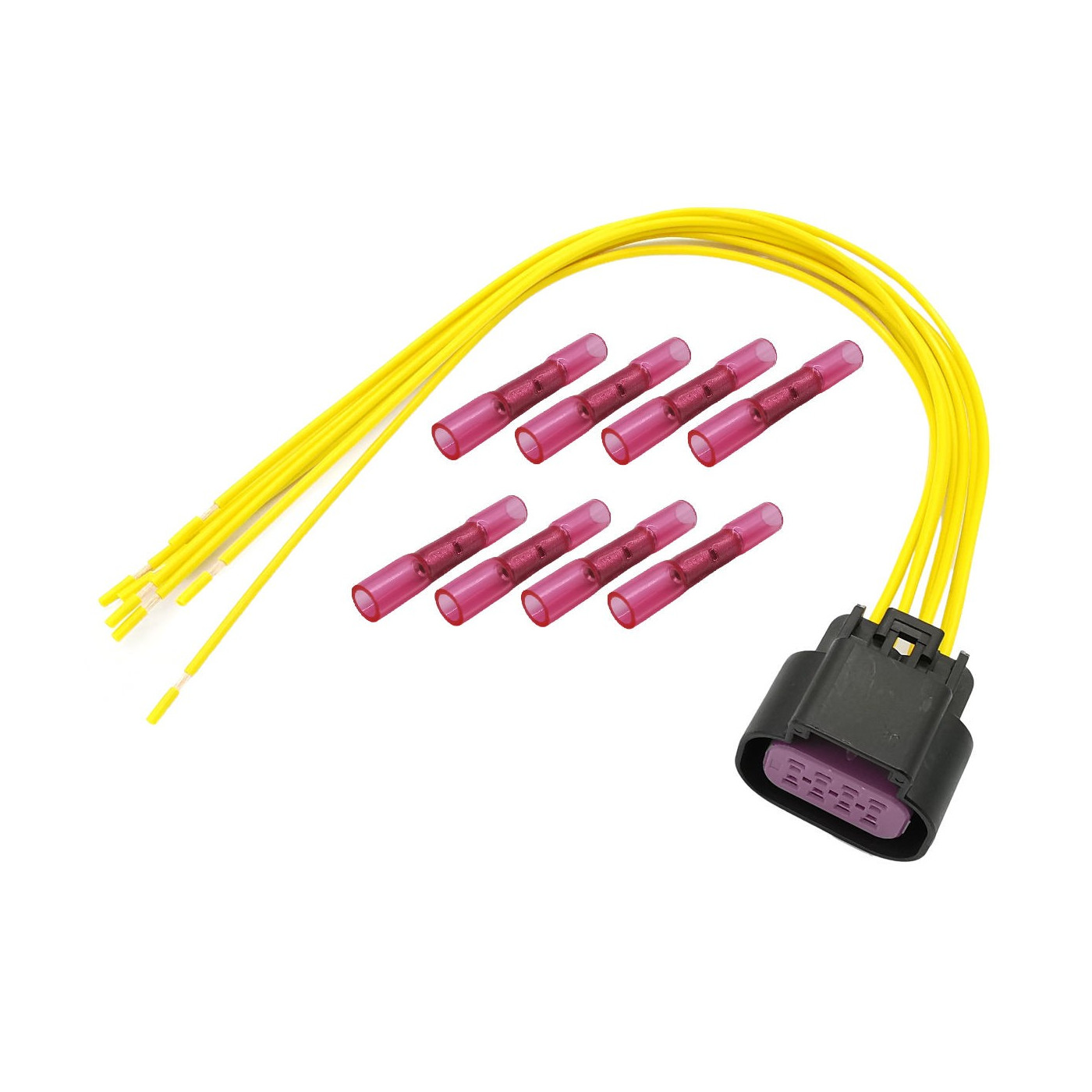 Wtyczka kostka lampy tylnej Fiat Peugeot Citroen 8pin z kablami zestaw naprawczy Wtyczka kostka lampy tylnej Fiat Peugeot Citroen 8pin z kablami zestaw naprawczy