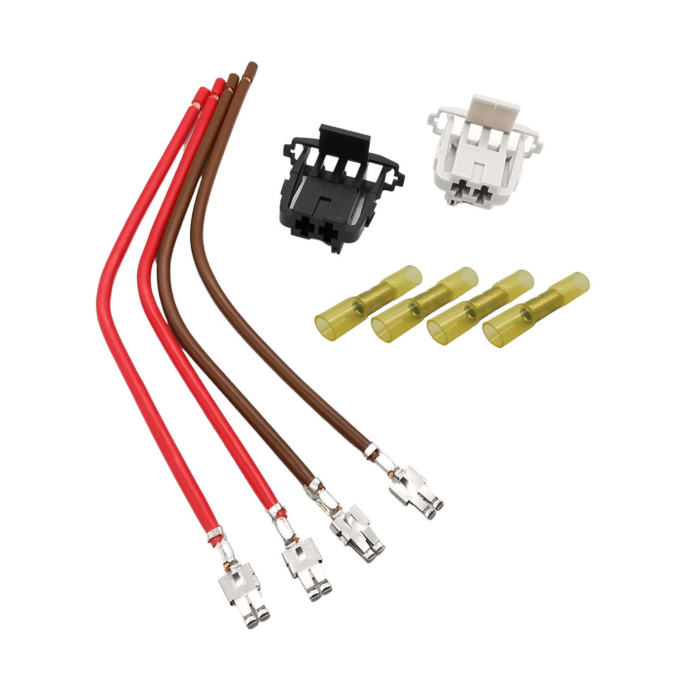 Alfa Citroen Fiat Opel Peugeot 2-pin blower motor resistor connector with wires Alfa Citroen Fiat Opel Peugeot 2-pin blower motor resistor connector with wires