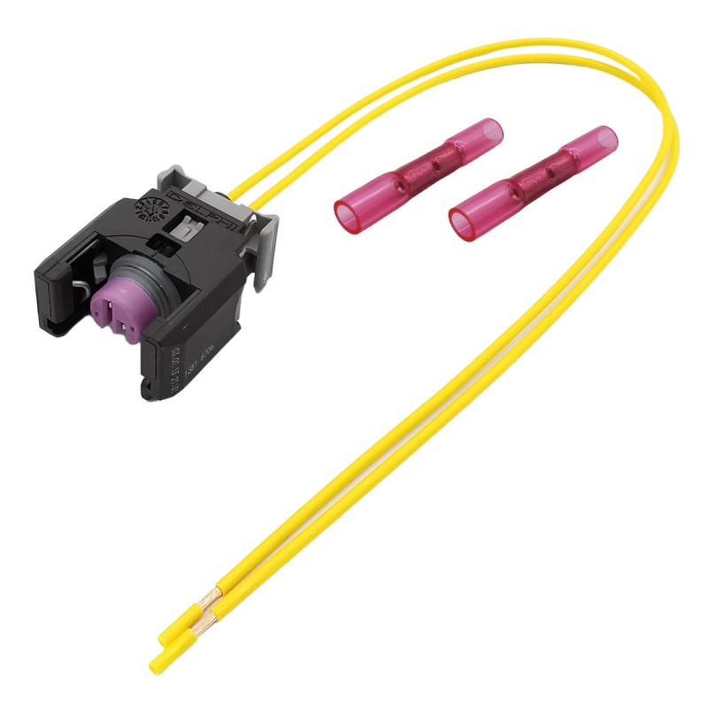 Mercedes Hyundai Chevrolet Kia 2-pin injector connector with wires Mercedes Hyundai Chevrolet Kia 2-pin injector connector with wires