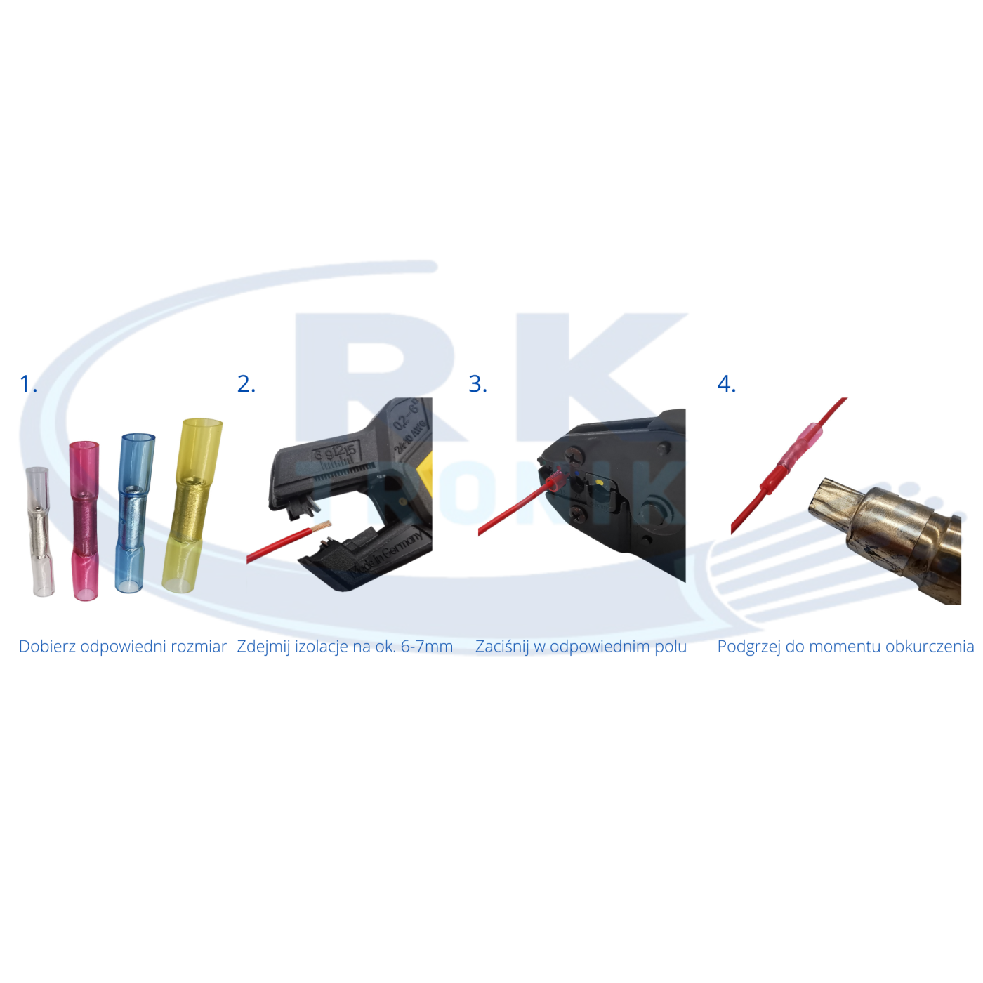 Zaciskarka do konektorów izolowanych 0,25 - 6,0mm² HS-40J Zaciskarka do konektorów izolowanych 0,25 - 6,0mm² HS-40J