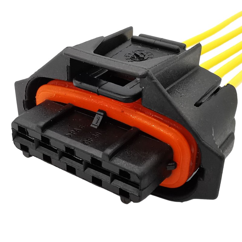 Wtyczka kostka sterowania pompy wspomagania Opel Saab 5pin z kablami Wtyczka kostka sterowania pompy wspomagania Opel Saab 5pin z kablami