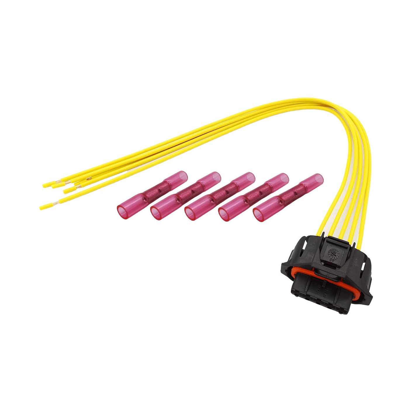 Wtyczka kostka sterowania pompy wspomagania Opel Saab 5pin z kablami Wtyczka kostka sterowania pompy wspomagania Opel Saab 5pin z kablami