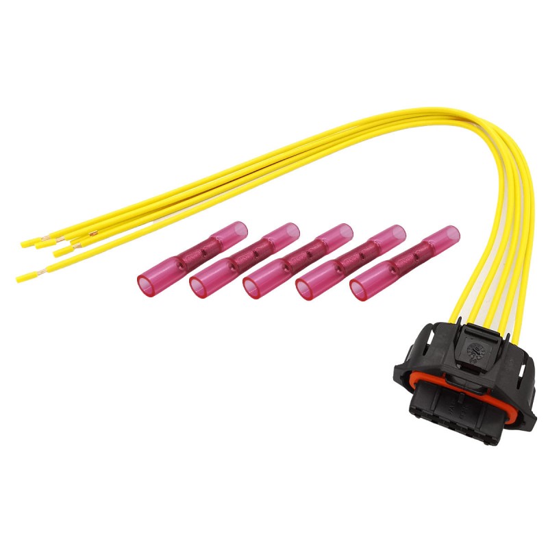 Wtyczka kostka sterowania pompy wspomagania Opel Saab 5pin z kablami Wtyczka kostka sterowania pompy wspomagania Opel Saab 5pin z kablami